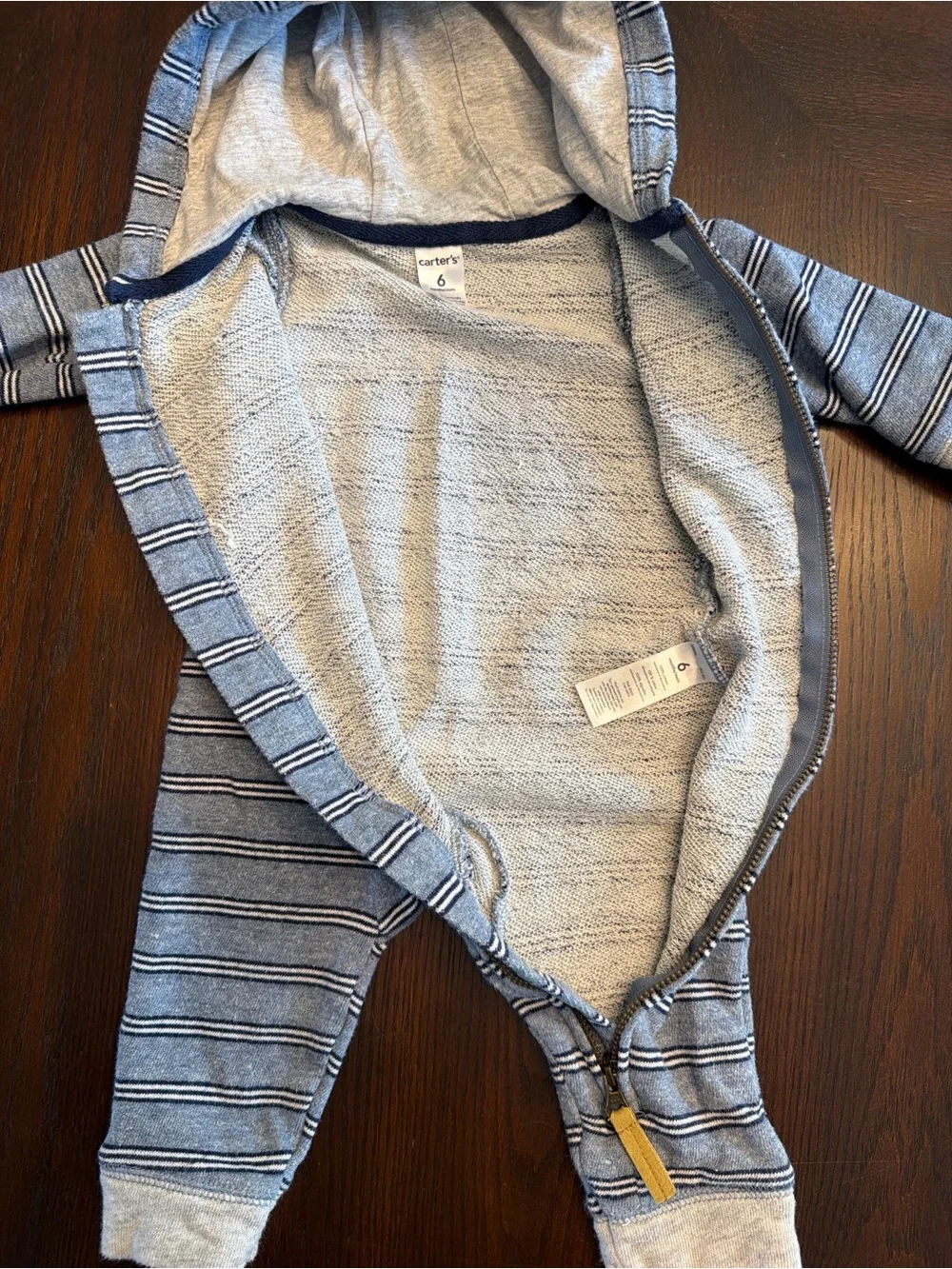 Carter’s Baby Boy 6M Camo Handsome Sweatshirt & Hooded Romper Bundle